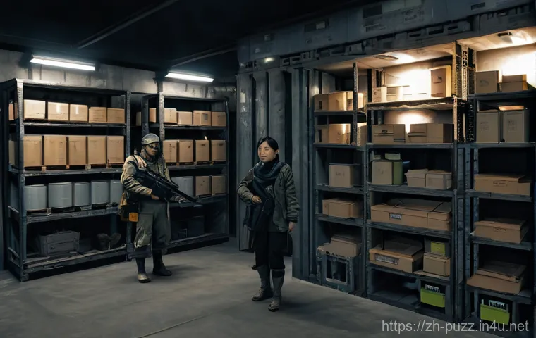 퍼즐오브Z 아이템 정보 - "A lone, determined survivor, either male or female, stands in a meticulously organized but rugged p...